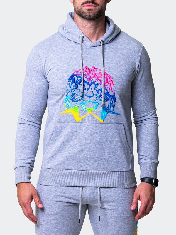 Maceoo Stretch Athletic Wear | Hoodie Neon Grey