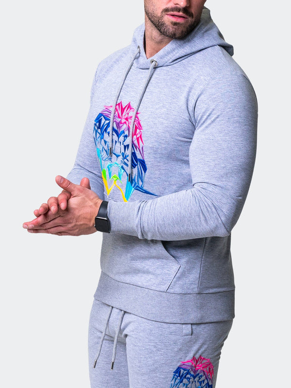 Maceoo Stretch Athletic Wear | Hoodie Neon Grey