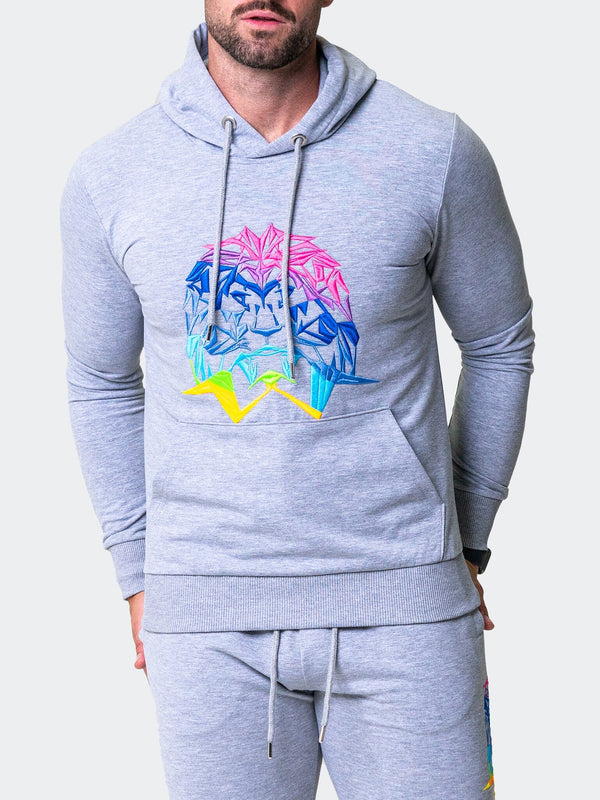 Maceoo Stretch Athletic Wear | Hoodie Neon Grey