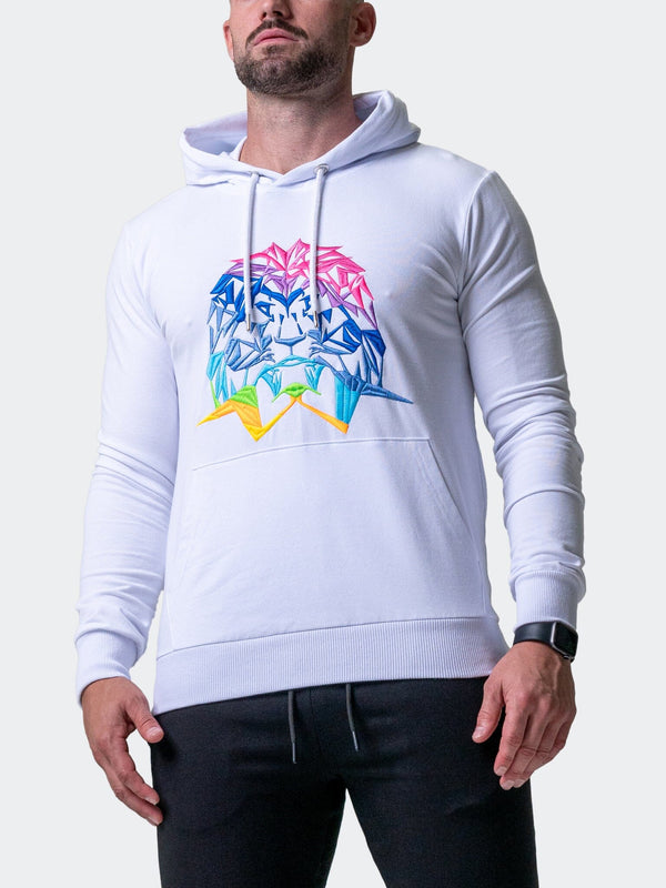 Maceoo Stretch Athletic Wear | Hoodie Neon White