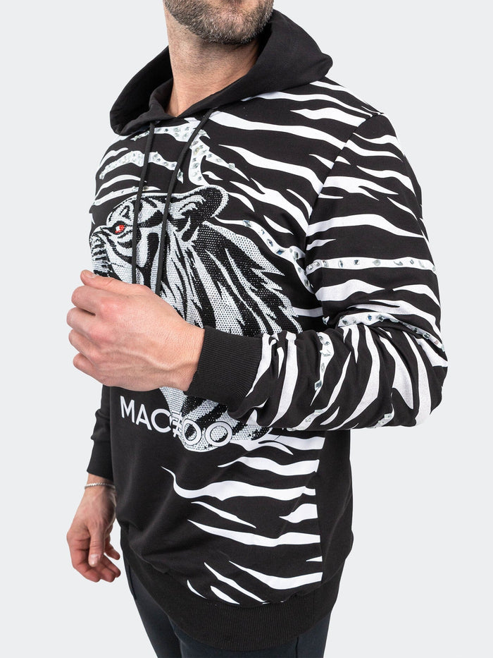 Maceoo Stretch Athletic Wear | Hoodie Ziger Black