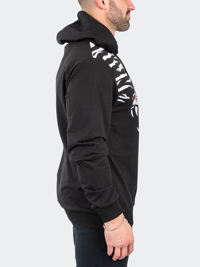 Maceoo Stretch Athletic Wear | Hoodie Ziger Black