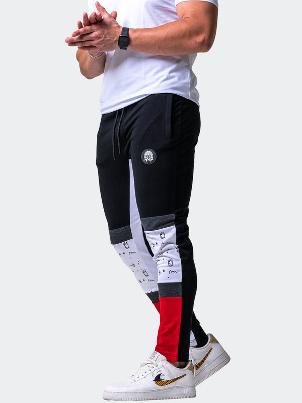 Maceoo Stretch Athletic Wear | Jogger Crown Black