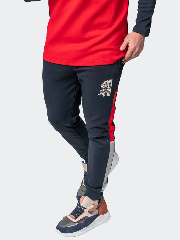 Maceoo Stretch Athletic Wear | Jogger Legendary Navy Blue