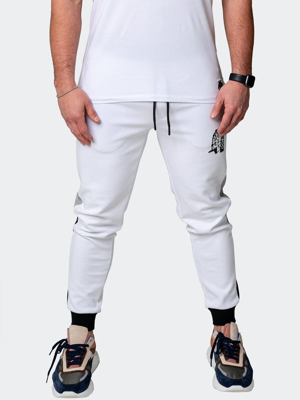 Maceoo Stretch Athletic Wear | Jogger Legendary White