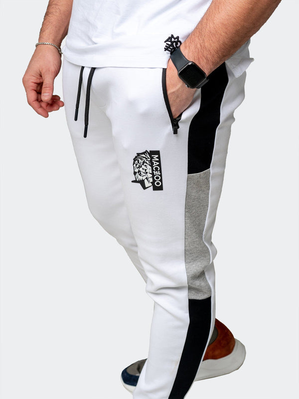 Maceoo Stretch Athletic Wear | Jogger Legendary White