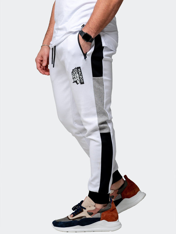 Maceoo Stretch Athletic Wear | Jogger Legendary White