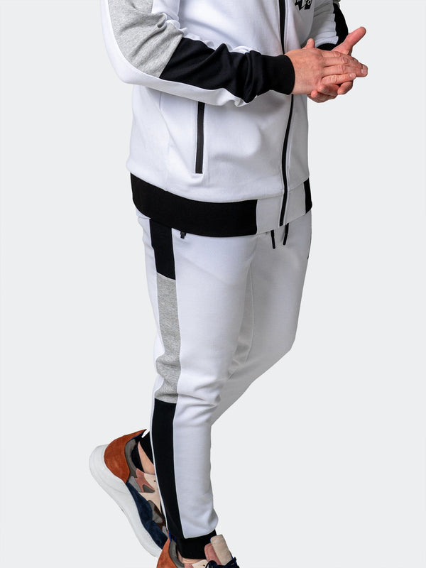 Maceoo Stretch Athletic Wear | Jogger Legendary White