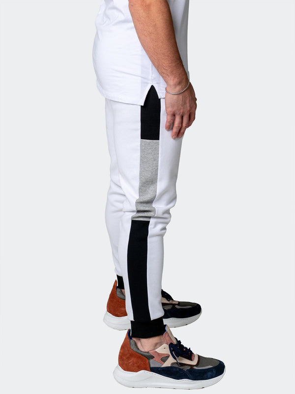 Maceoo Stretch Athletic Wear | Jogger Legendary White