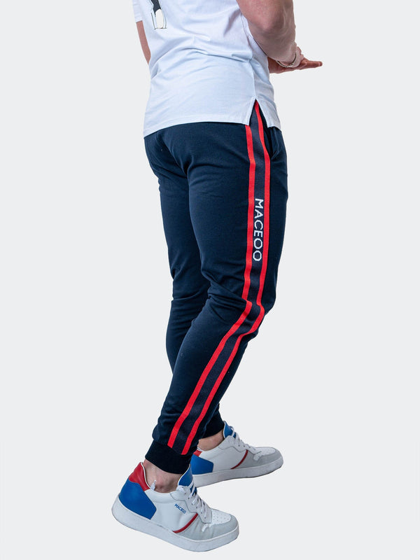 Maceoo Stretch Athletic Wear | Jogger Leo Navy