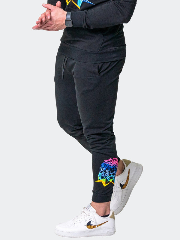 Maceoo Stretch Athletic Wear | Jogger Neon Black