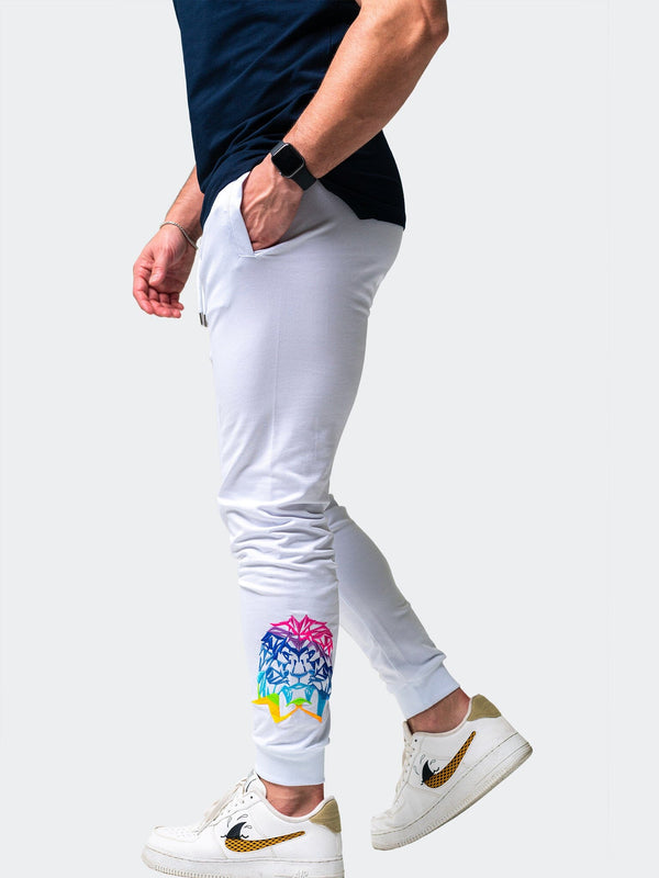 Maceoo Stretch Athletic Wear | Jogger Neon White