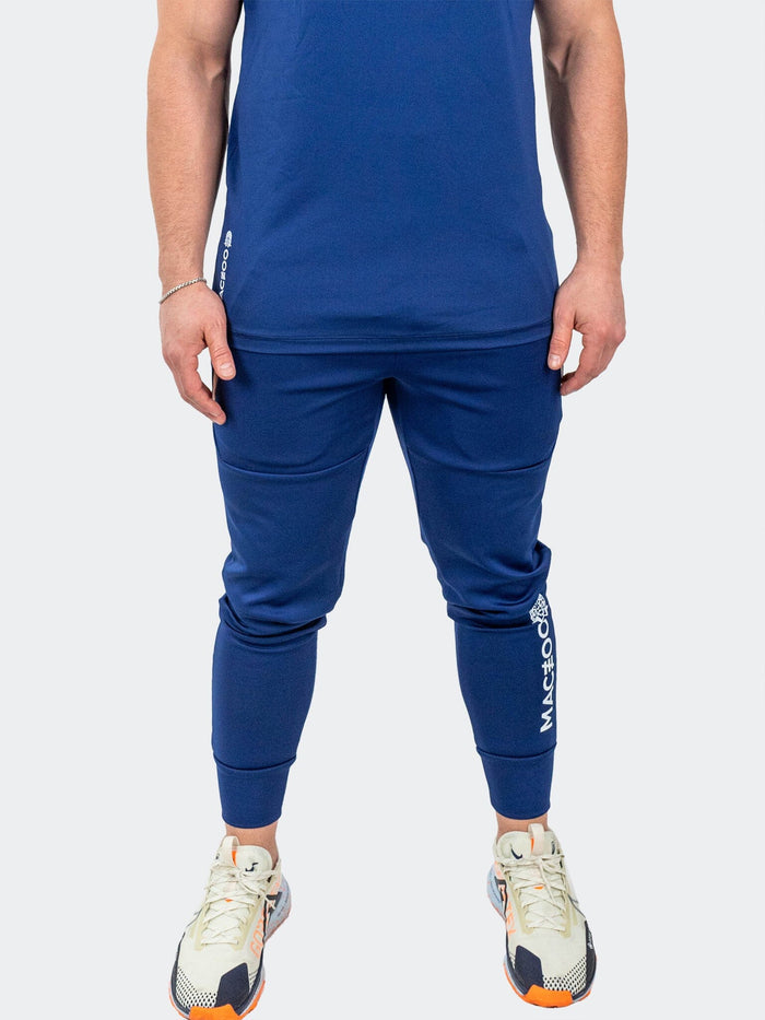 Maceoo Stretch Athletic Wear | Jogger Shield Blue