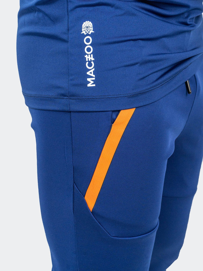 Maceoo Stretch Athletic Wear | Jogger Shield Blue