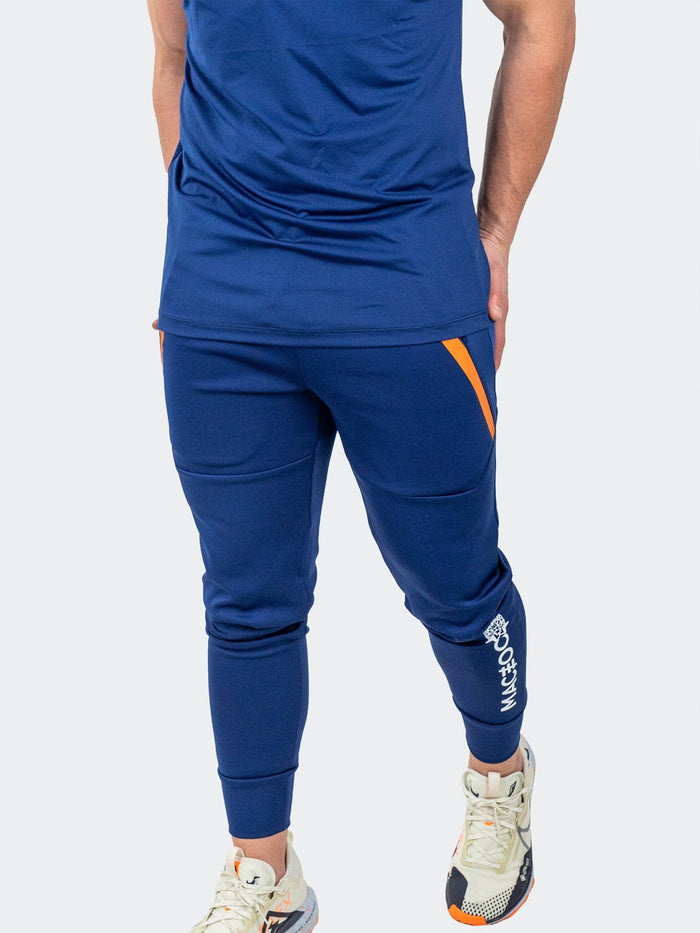 Maceoo Stretch Athletic Wear | Jogger Shield Blue