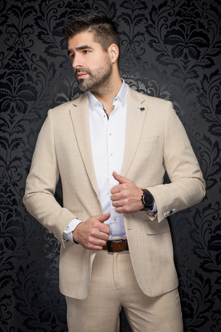 Au Noir Stretch Blazer | Lancaster Beige