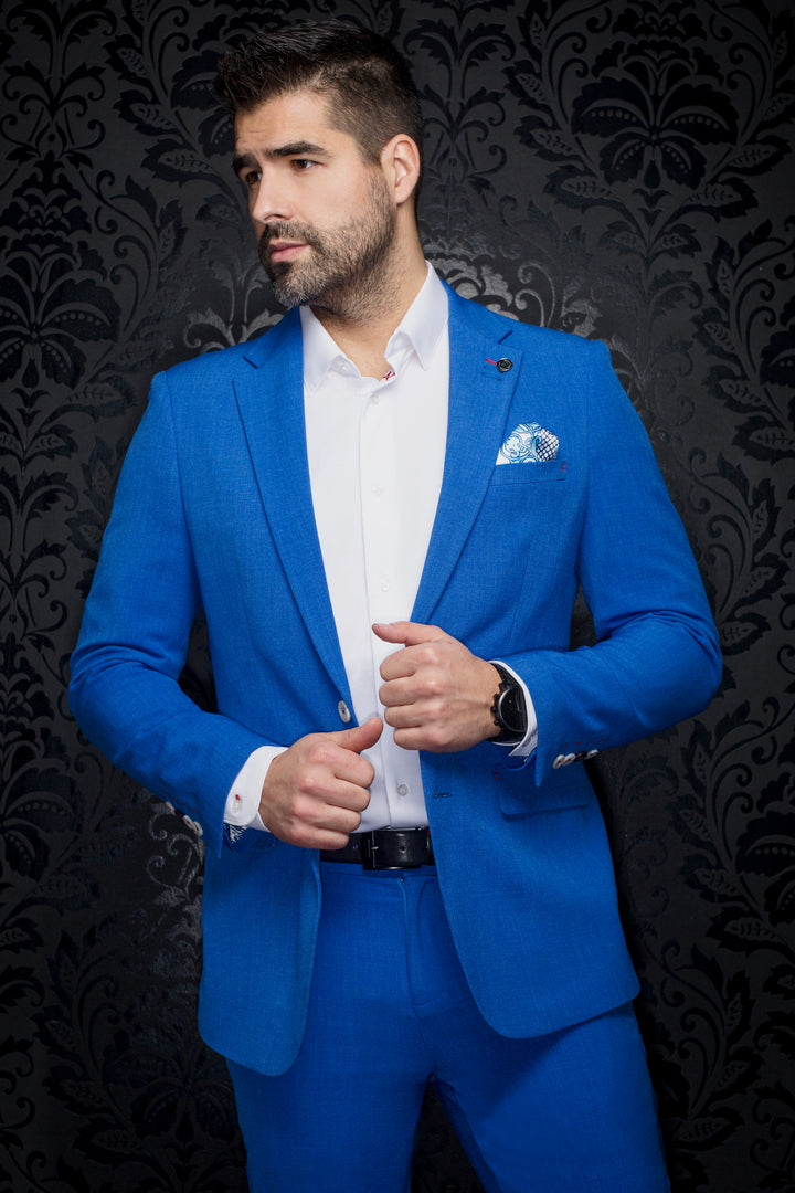 Au Noir Stretch Blazer | Lancaster Cobalt