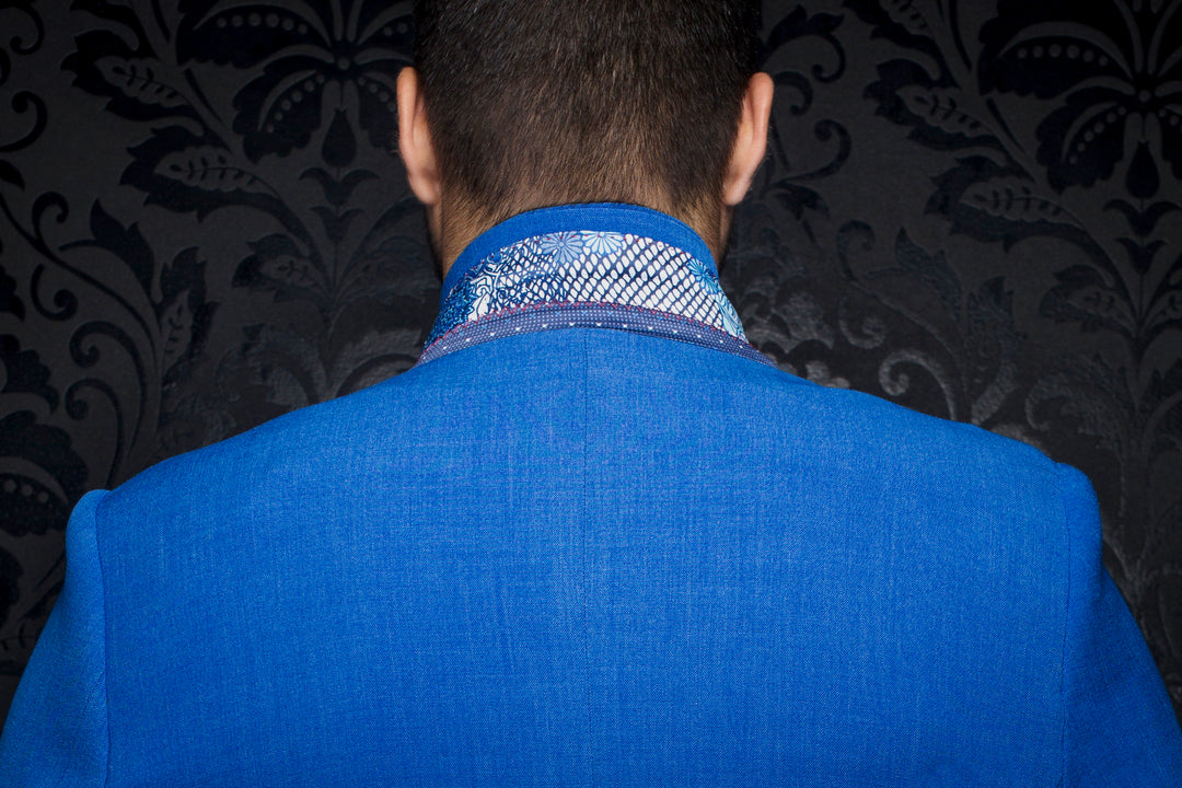 Au Noir Stretch Blazer | Lancaster Cobalt