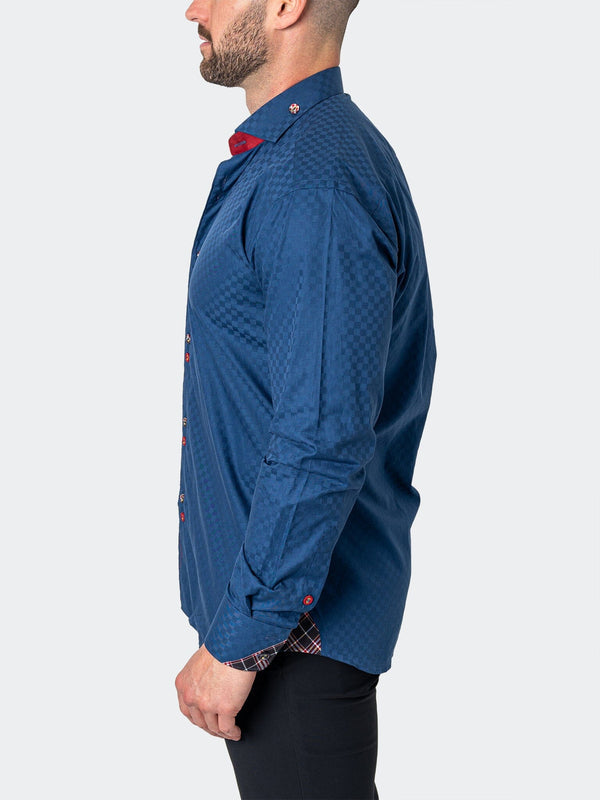 Maceoo Shirt | Mini Panam Square Navy