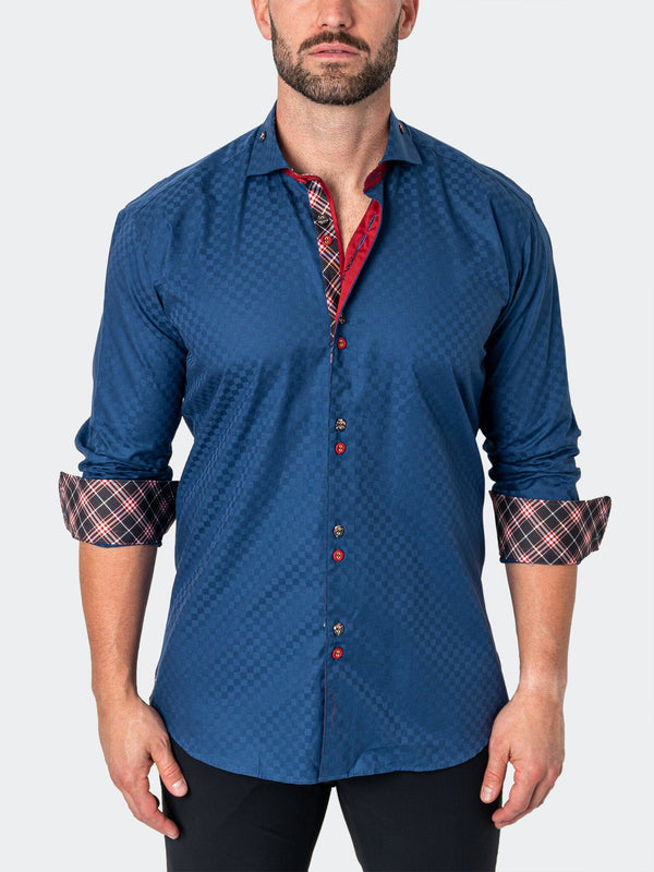 Maceoo Shirt | Mini Panam Square Navy