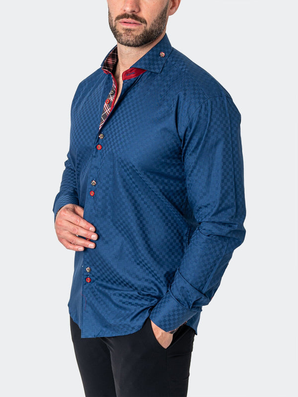 Maceoo Shirt | Mini Panam Square Navy