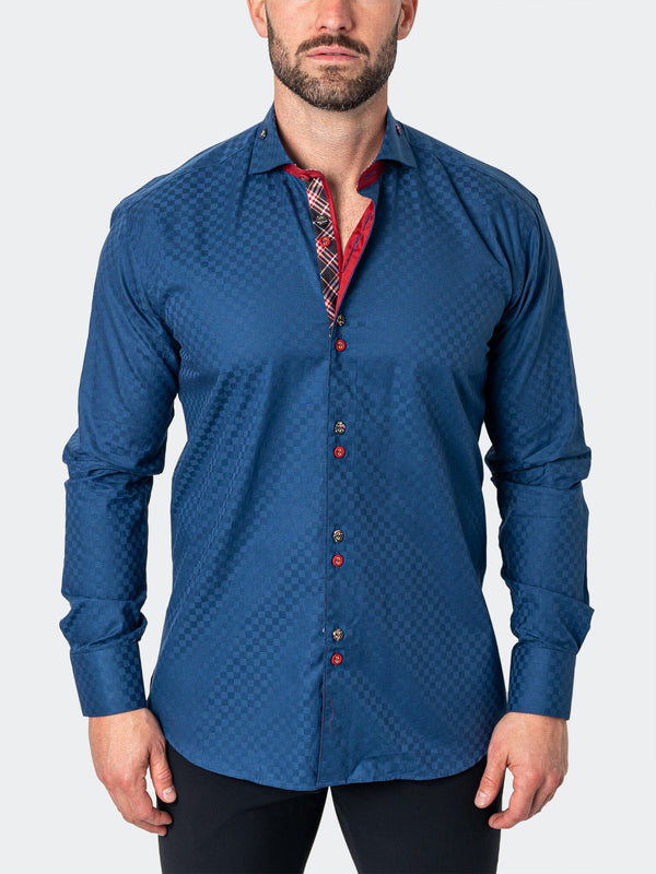 Maceoo Shirt | Mini Panam Square Navy