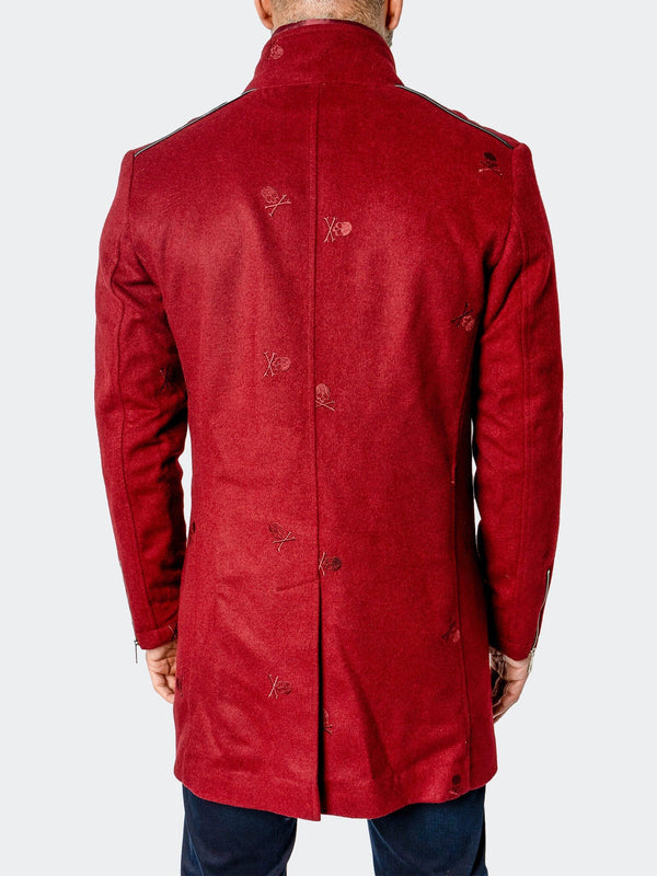 Maceoo Jacket | Peacoat CaptainSkull Red