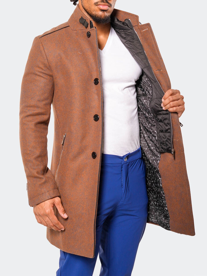 Maceoo Jacket | Peacoat CaptainTerracotta Orange