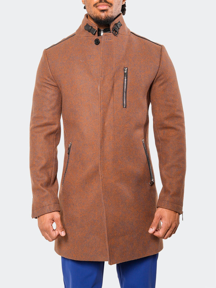 Maceoo Jacket | Peacoat CaptainTerracotta Orange