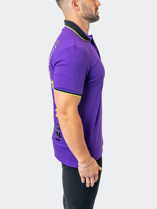 Maceoo Stretch Short-Sleeve Polos | Polo TipBerlin Purple