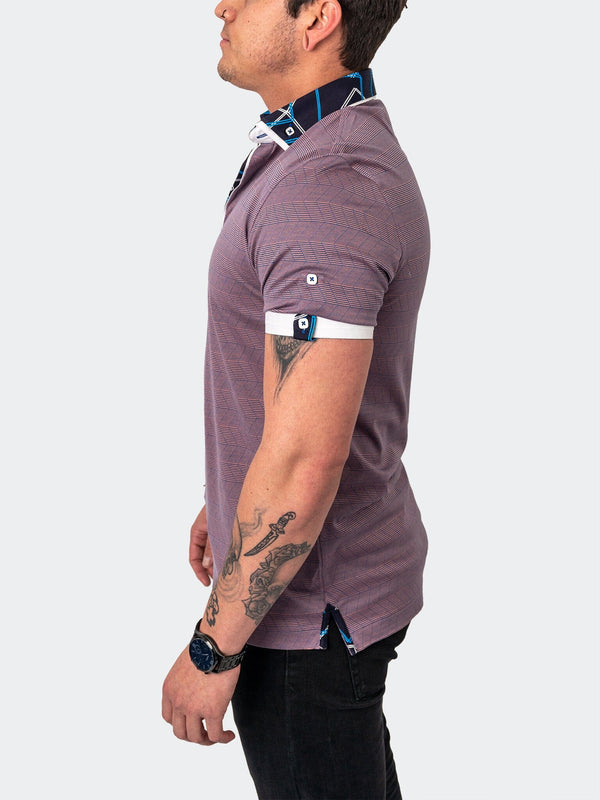 Maceoo Stretch Short-Sleeve Polos | Polo MozartLineMulti Pink