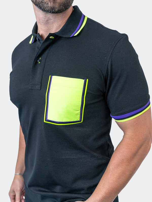 Maceoo Stretch Short-Sleeve Polos | Polo TipMilano Black