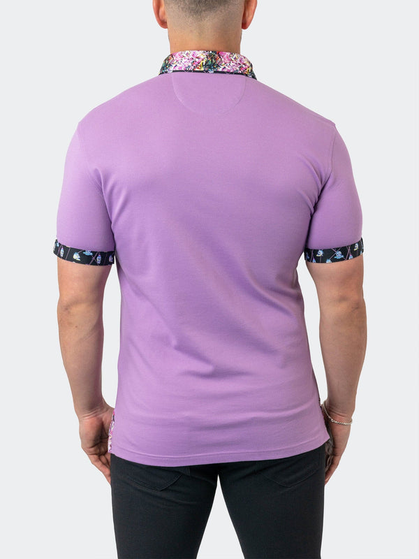 Maceoo Stretch Short-Sleeve Polos | Polo MozartSolid 22 Purple