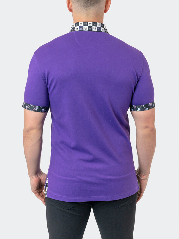 Maceoo Stretch Short-Sleeve Polos | Polo Mozart Solid 23 Purple