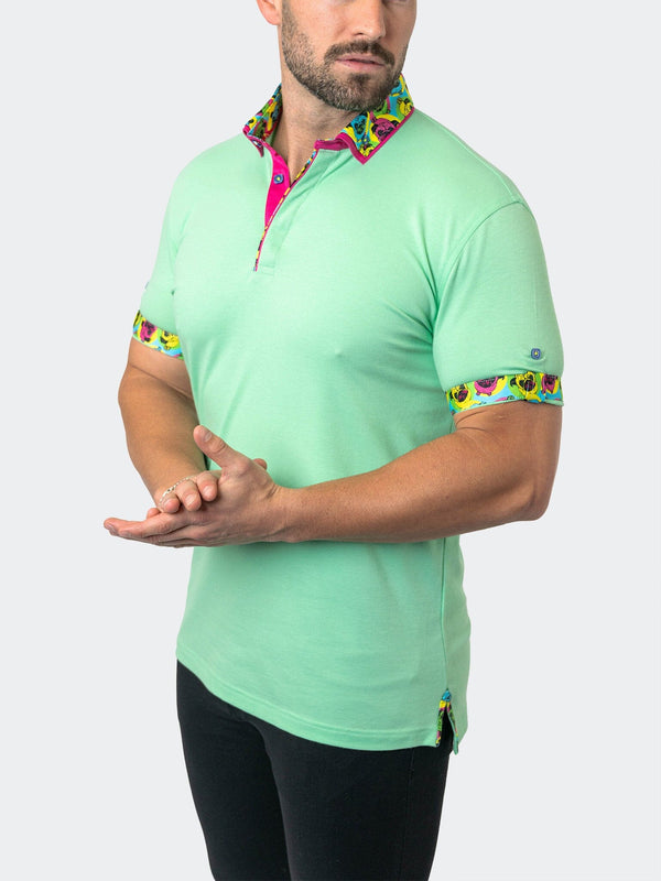 Maceoo Stretch Short-Sleeve Polos | Polo MozartSolid 24 Green