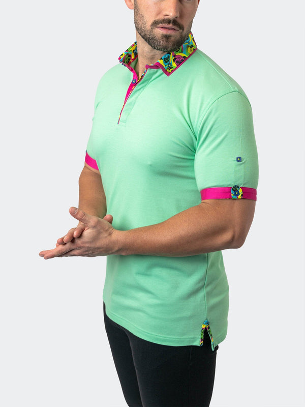 Maceoo Stretch Short-Sleeve Polos | Polo MozartSolid 24 Green