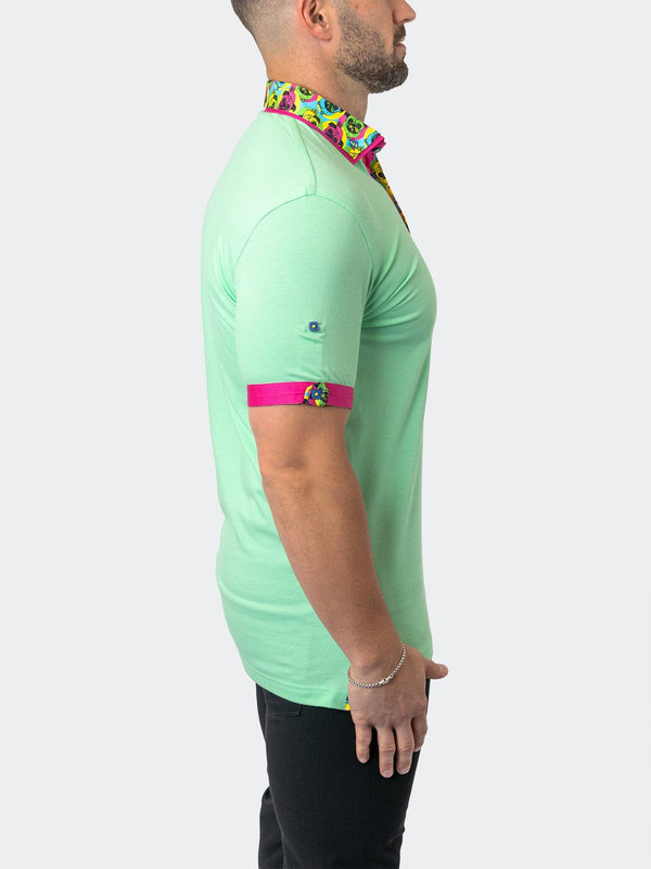 Maceoo Stretch Short-Sleeve Polos | Polo MozartSolid 24 Green