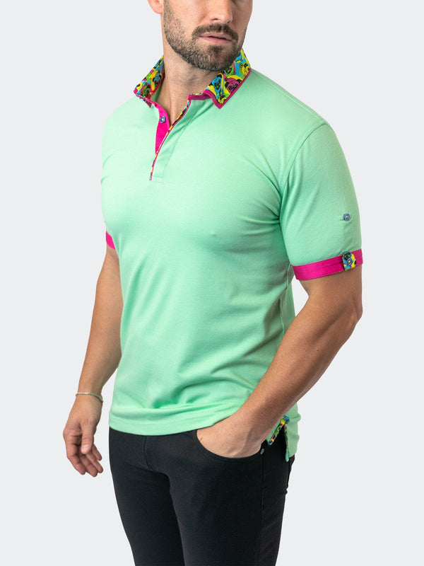 Maceoo Stretch Short-Sleeve Polos | Polo MozartSolid 24 Green