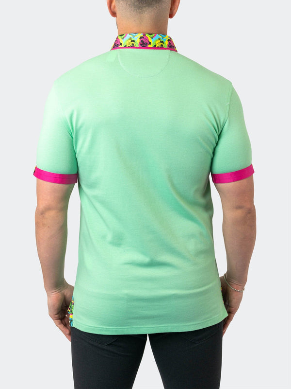 Maceoo Stretch Short-Sleeve Polos | Polo MozartSolid 24 Green