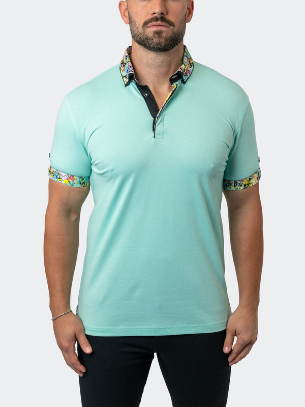 Maceoo Stretch Short-Sleeve Polos | Polo MozartSolid 36 Green