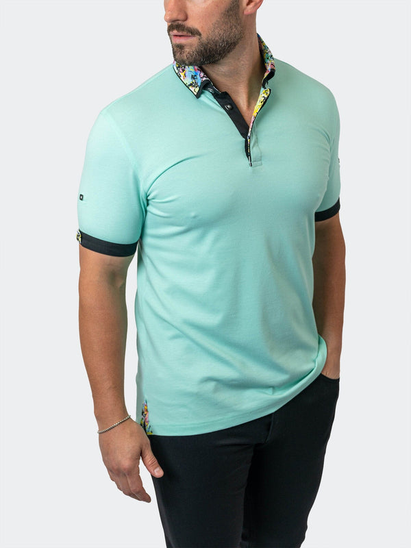 Maceoo Stretch Short-Sleeve Polos | Polo MozartSolid 36 Green