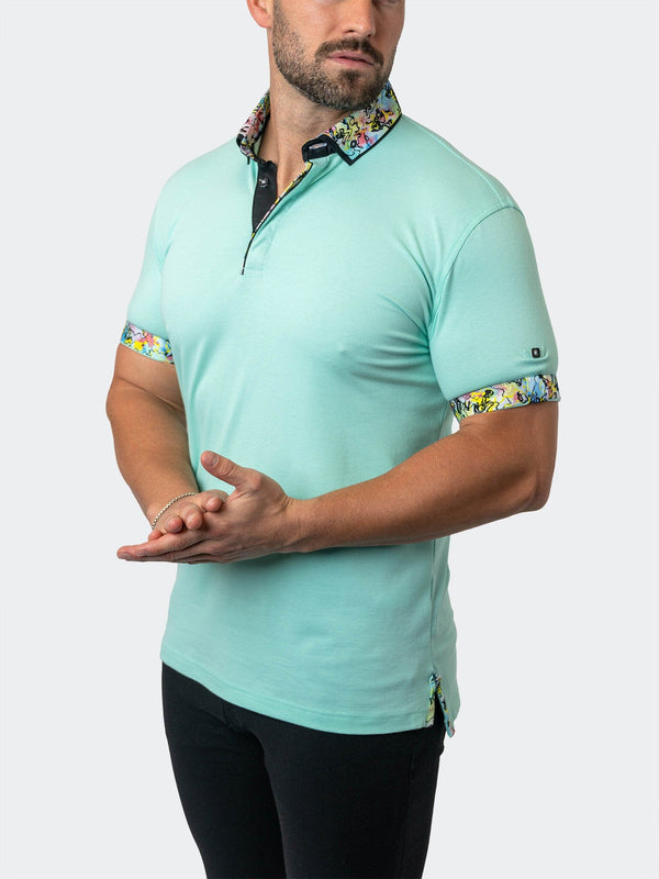 Maceoo Stretch Short-Sleeve Polos | Polo MozartSolid 36 Green