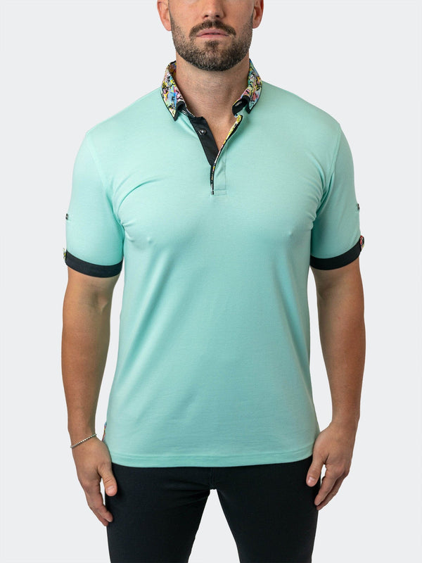 Maceoo Stretch Short-Sleeve Polos | Polo MozartSolid 36 Green