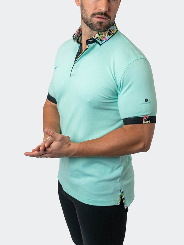 Maceoo Stretch Short-Sleeve Polos | Polo MozartSolid 36 Green