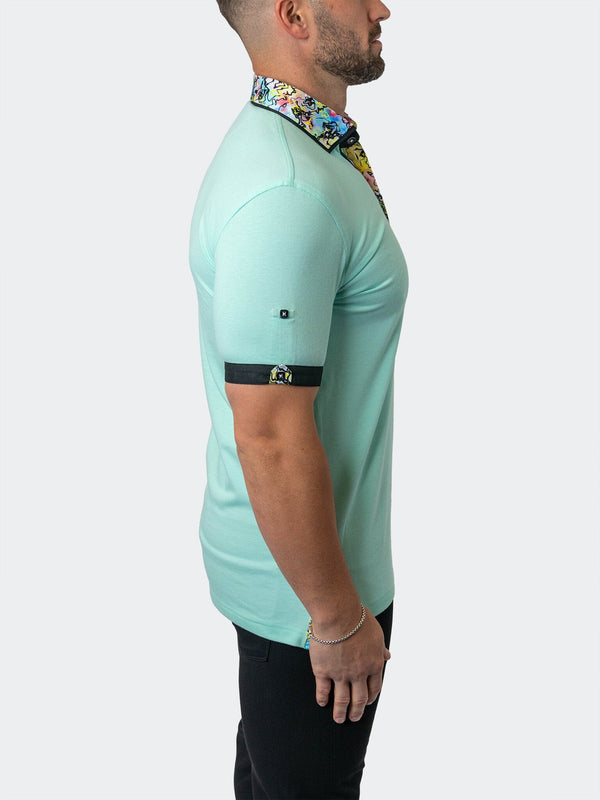 Maceoo Stretch Short-Sleeve Polos | Polo MozartSolid 36 Green