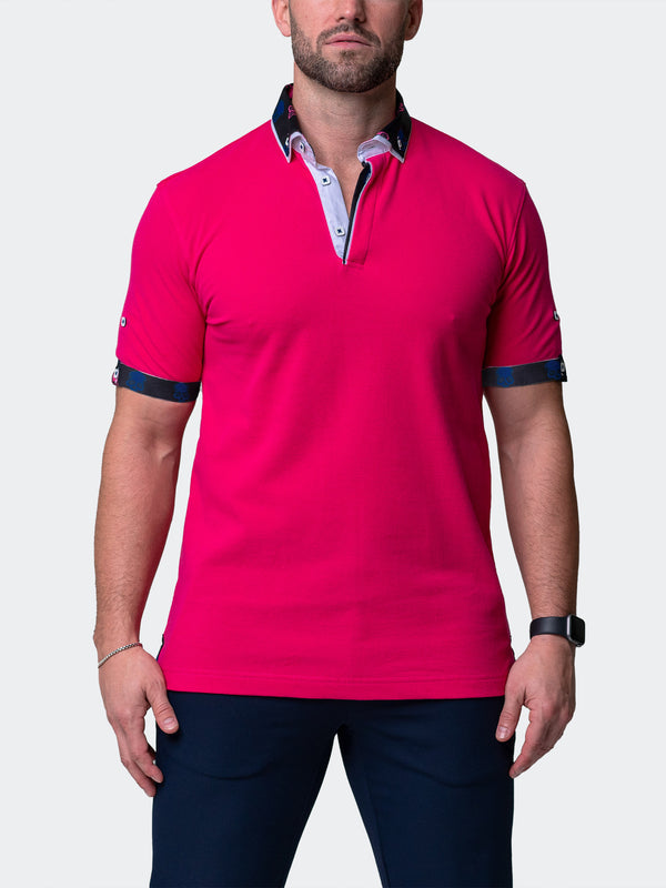 mens fuchsia polo shirt