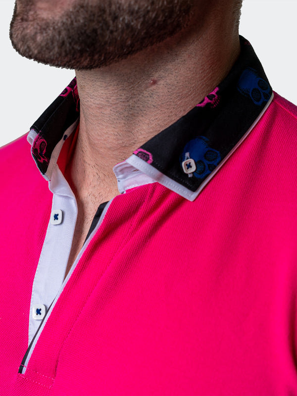 Maceoo Short-Sleeve Polos | Polo Mozartsolidskull Fuchsia Pink