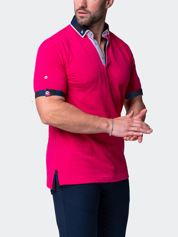 Maceoo Short-Sleeve Polos | Polo Mozartsolidskull Fuchsia Pink