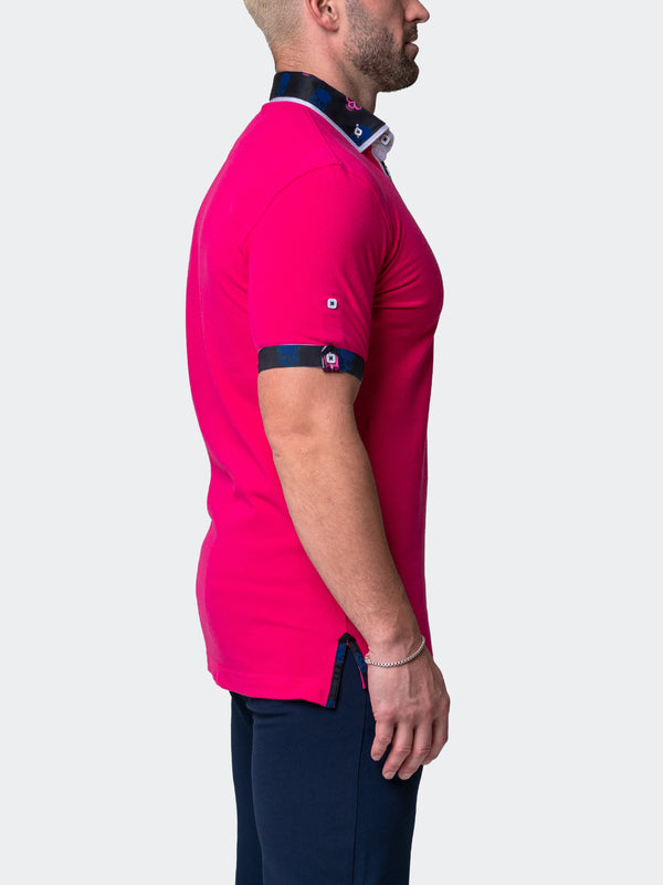 Maceoo Short-Sleeve Polos | Polo Mozartsolidskull Fuchsia Pink