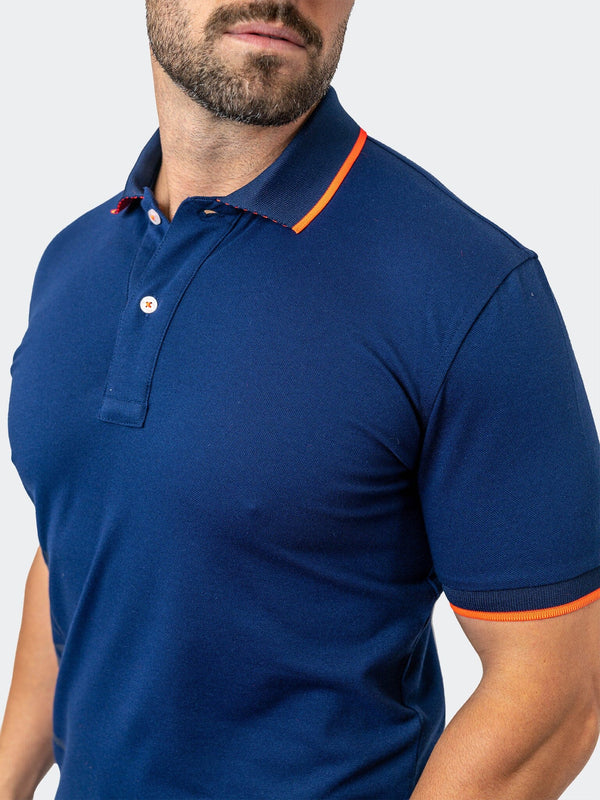 Maceoo Stretch Short-Sleeve Polos | Polo TipTokyo Navy